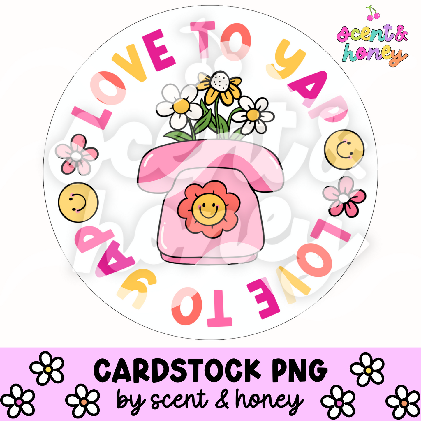Love To Yap Cardstock PNG