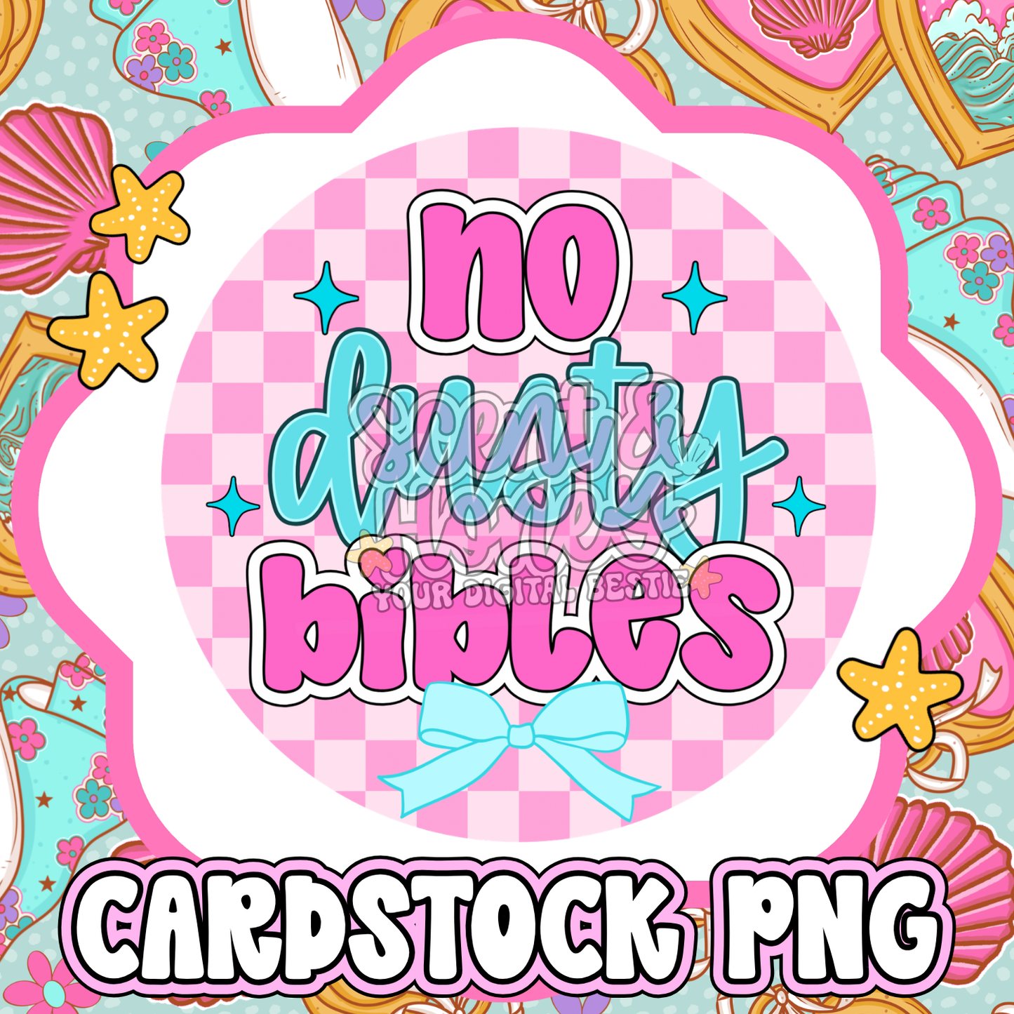 No Dusty Bibles Cardstock PNG