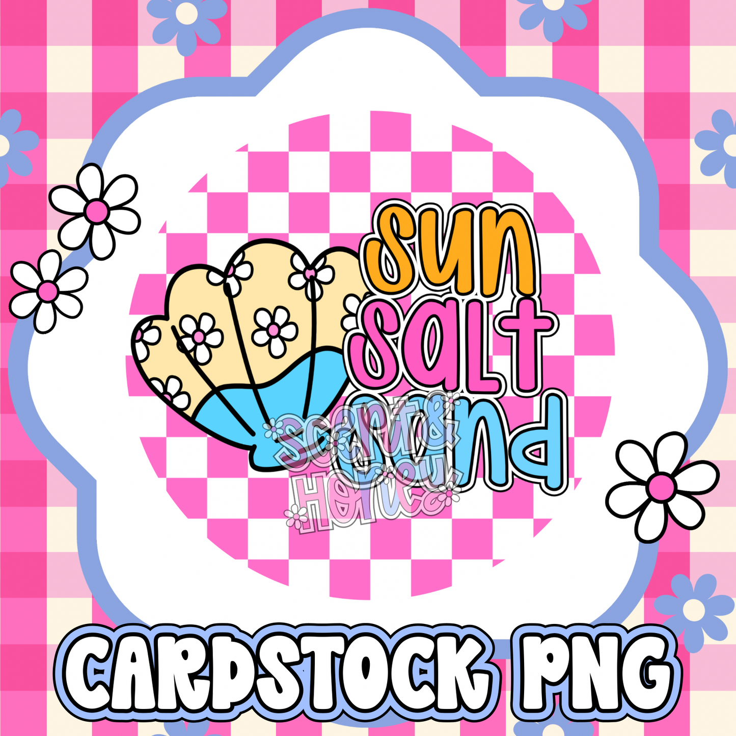 Sun Salt Sand Cardstock PNG
