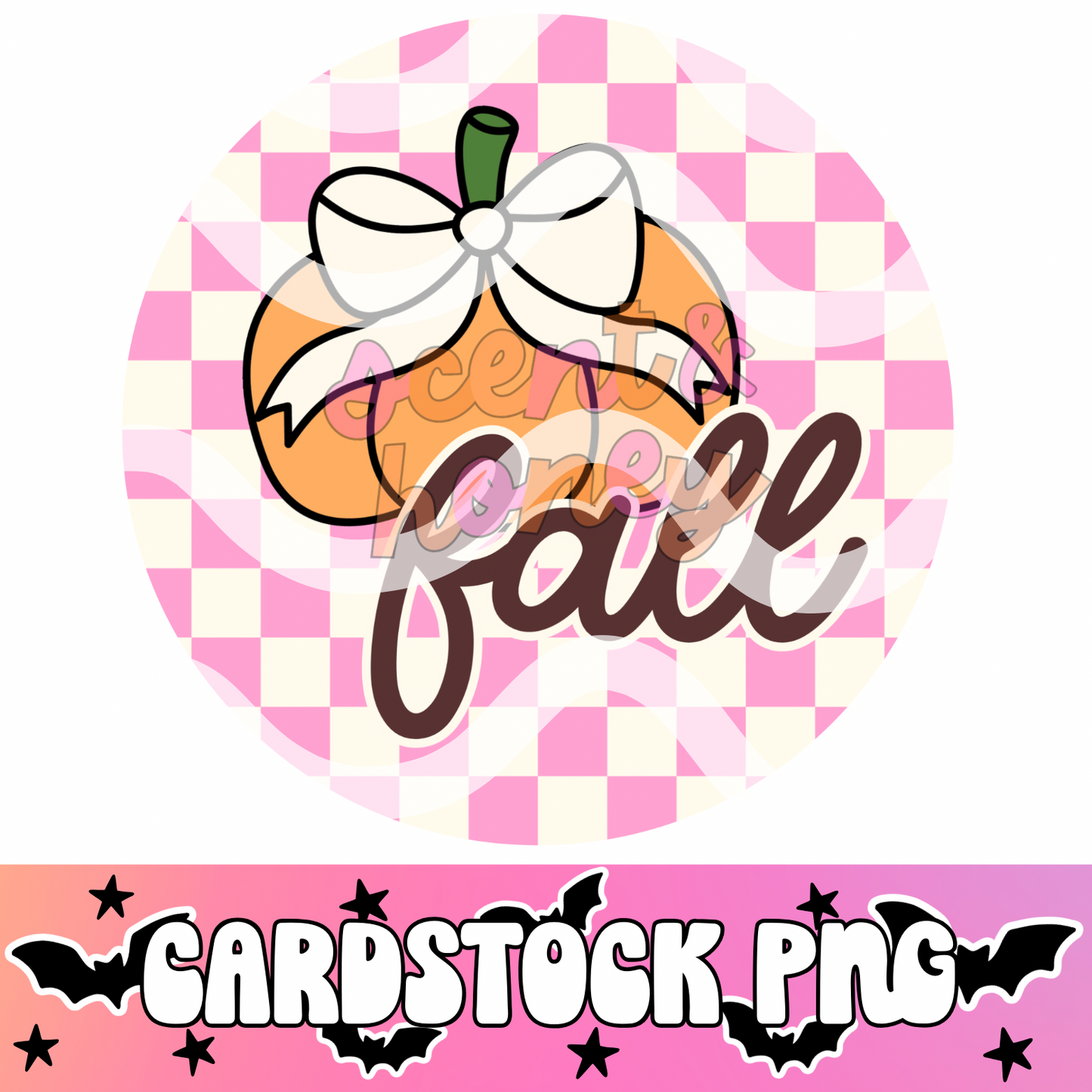 Fall Pumpkin Cardstock PNG