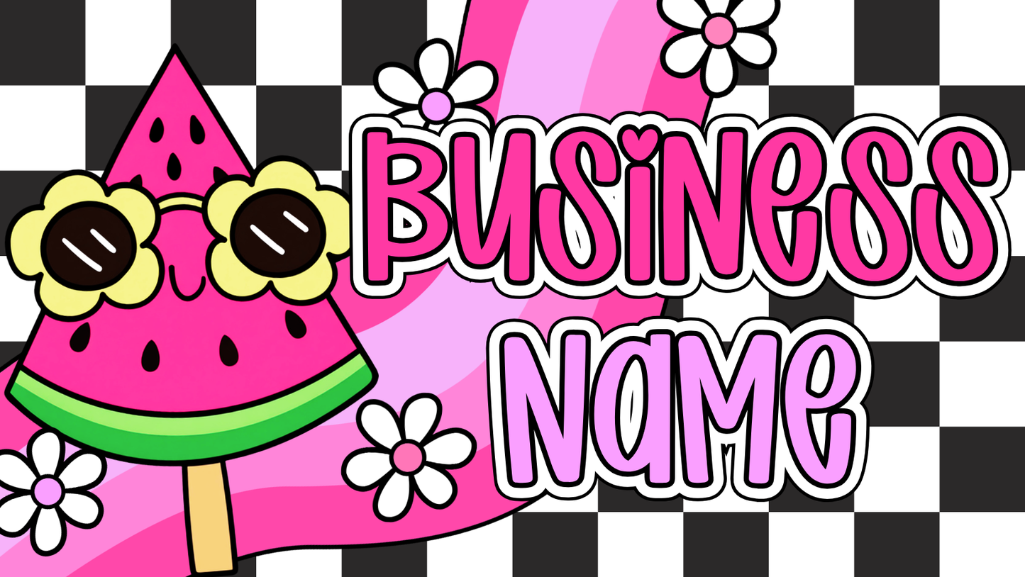 Pre-Made Facebook Banner - Watermelon Pop