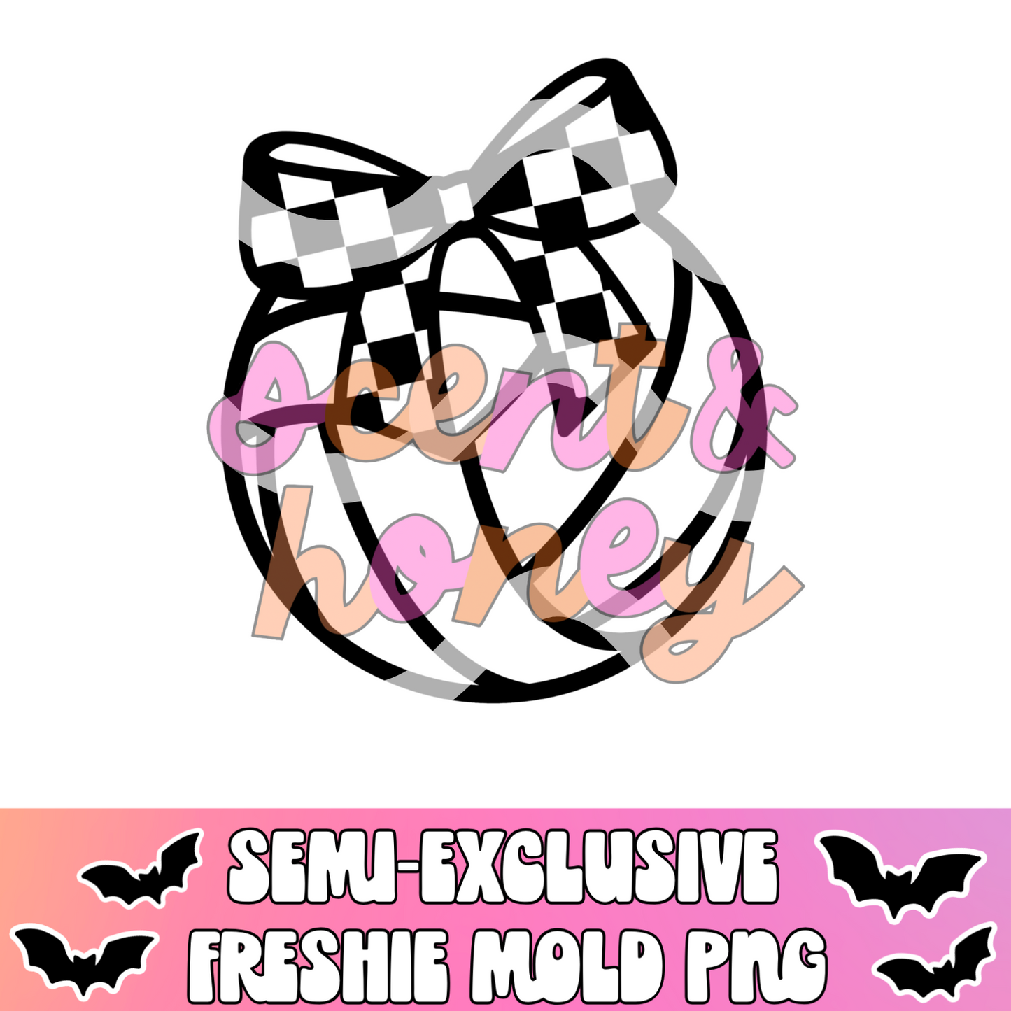 **SEMI-EXCLUSIVE** Volleyball with Bow PNG Download