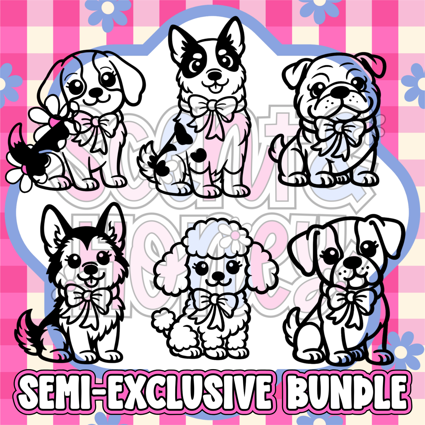 **SEMI-EXCLUSIVE BUNDLE** Doggy Bow Bundle (VERSION 3) PNG