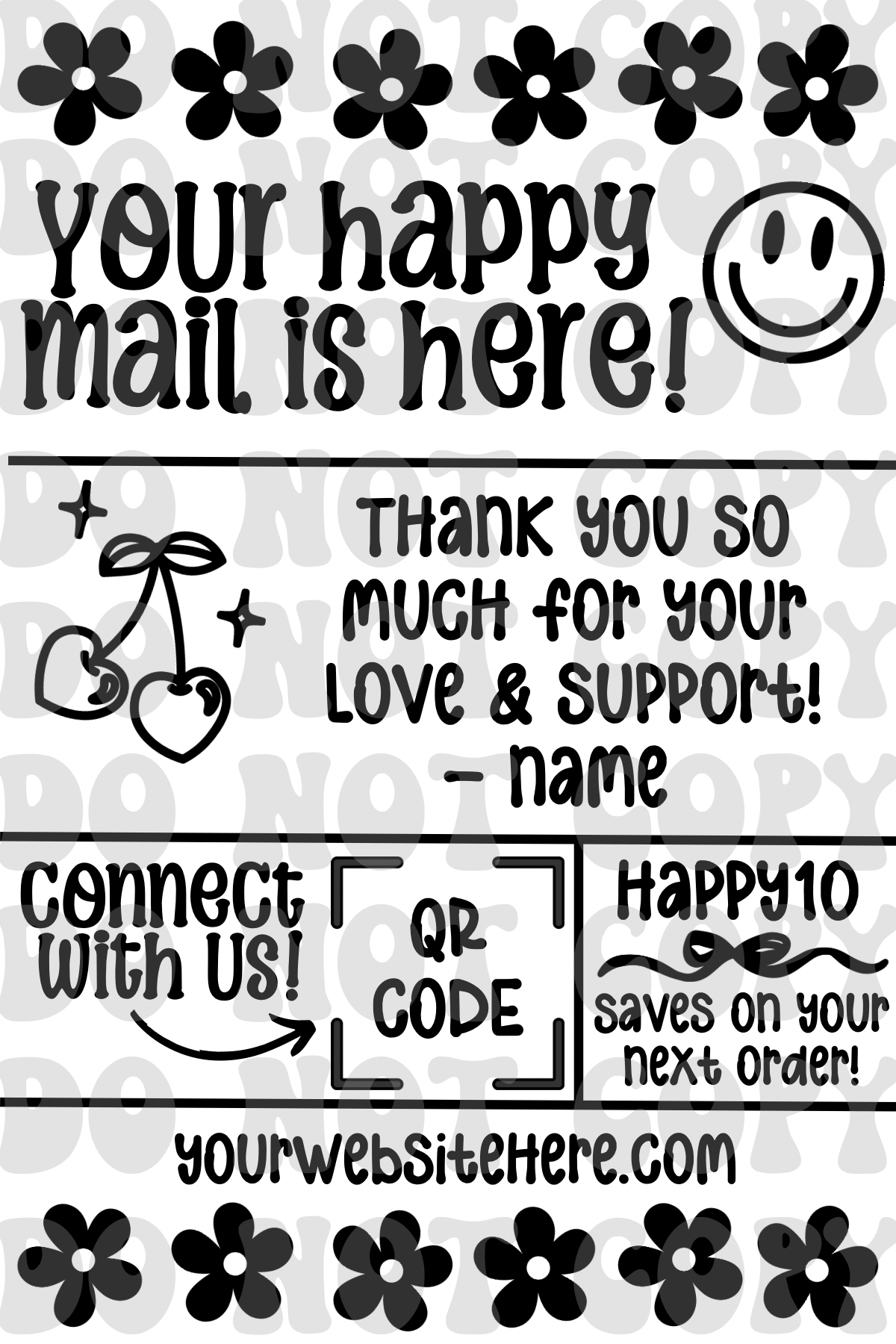 Happy Mail - EDITABLE ON CANVA