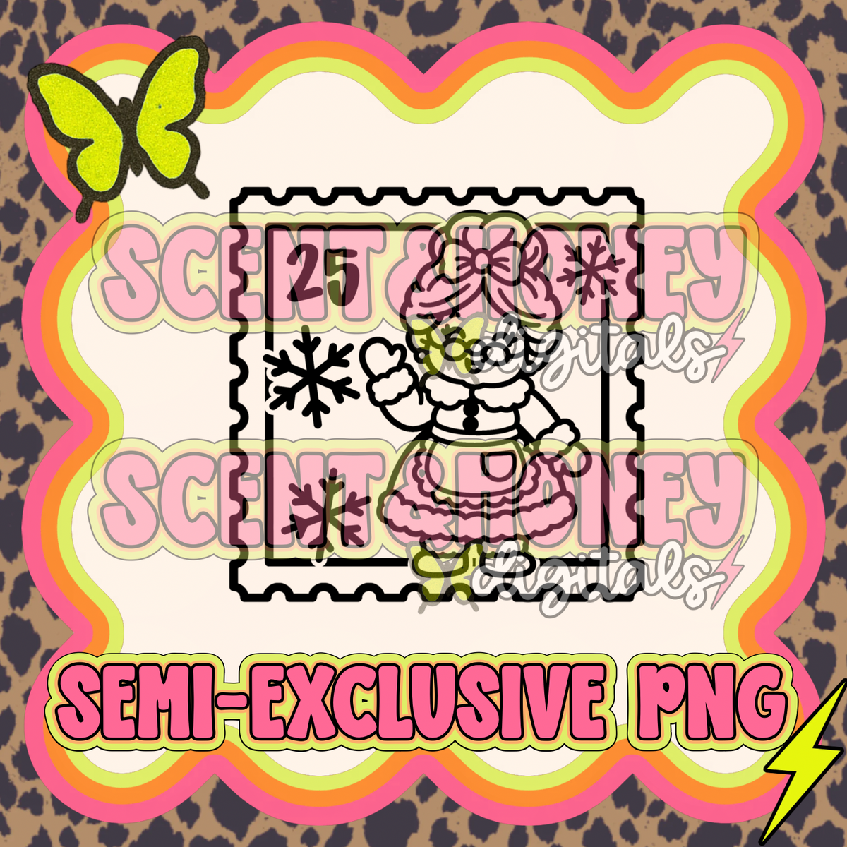 **SEMI-EXCLUSIVE** Mrs. Claus Stamp PNG