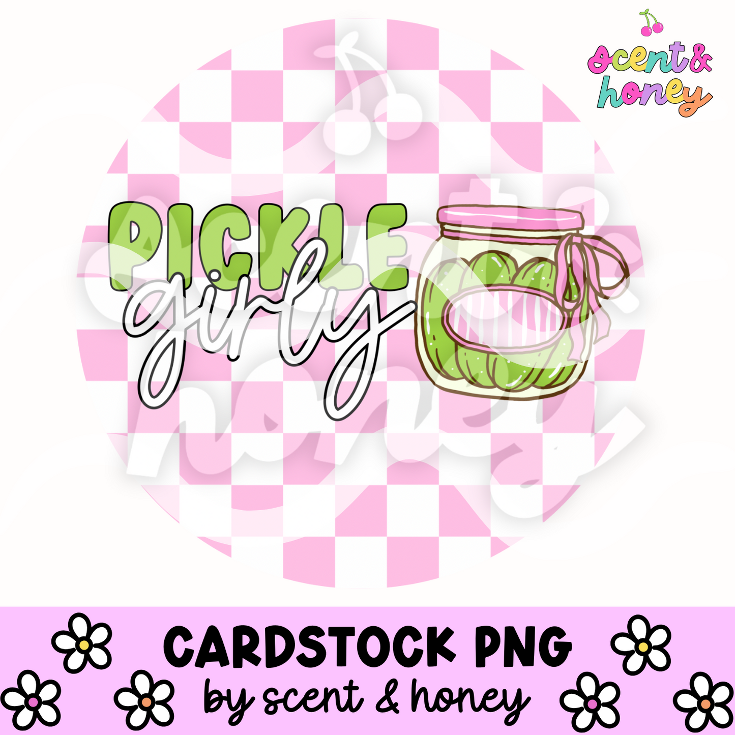 Pickle Girly Cardstock PNG