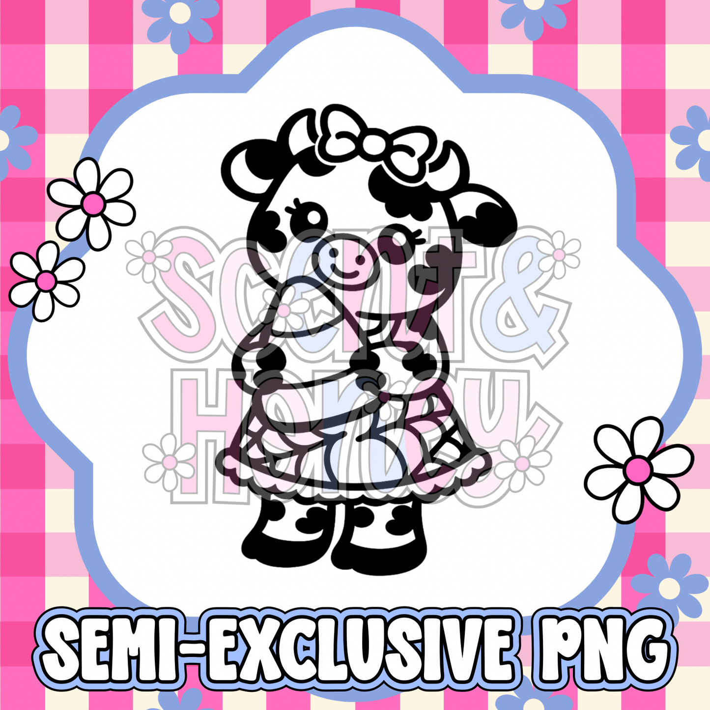 **SEMI-EXCLUSIVE** Halloween Cow with Candy Corn