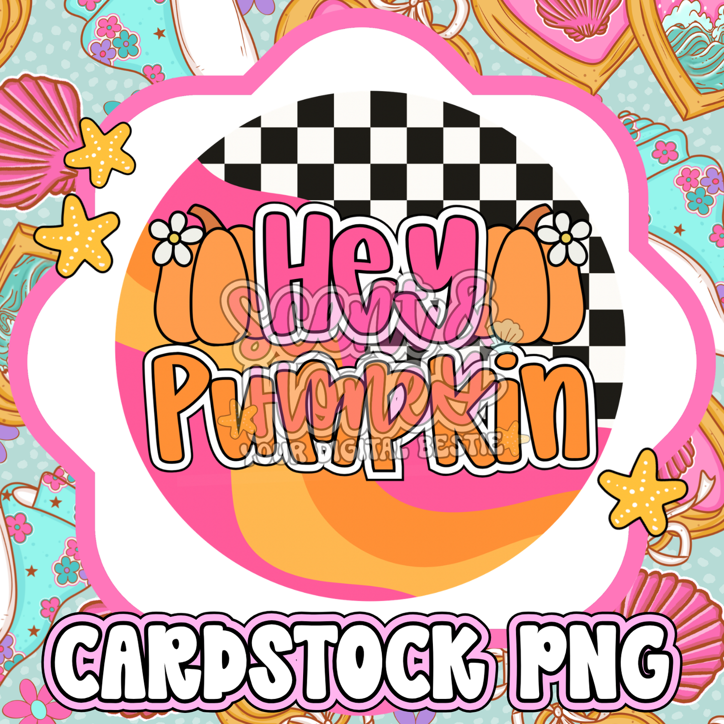 Hey Pumpkin Cardstock PNG