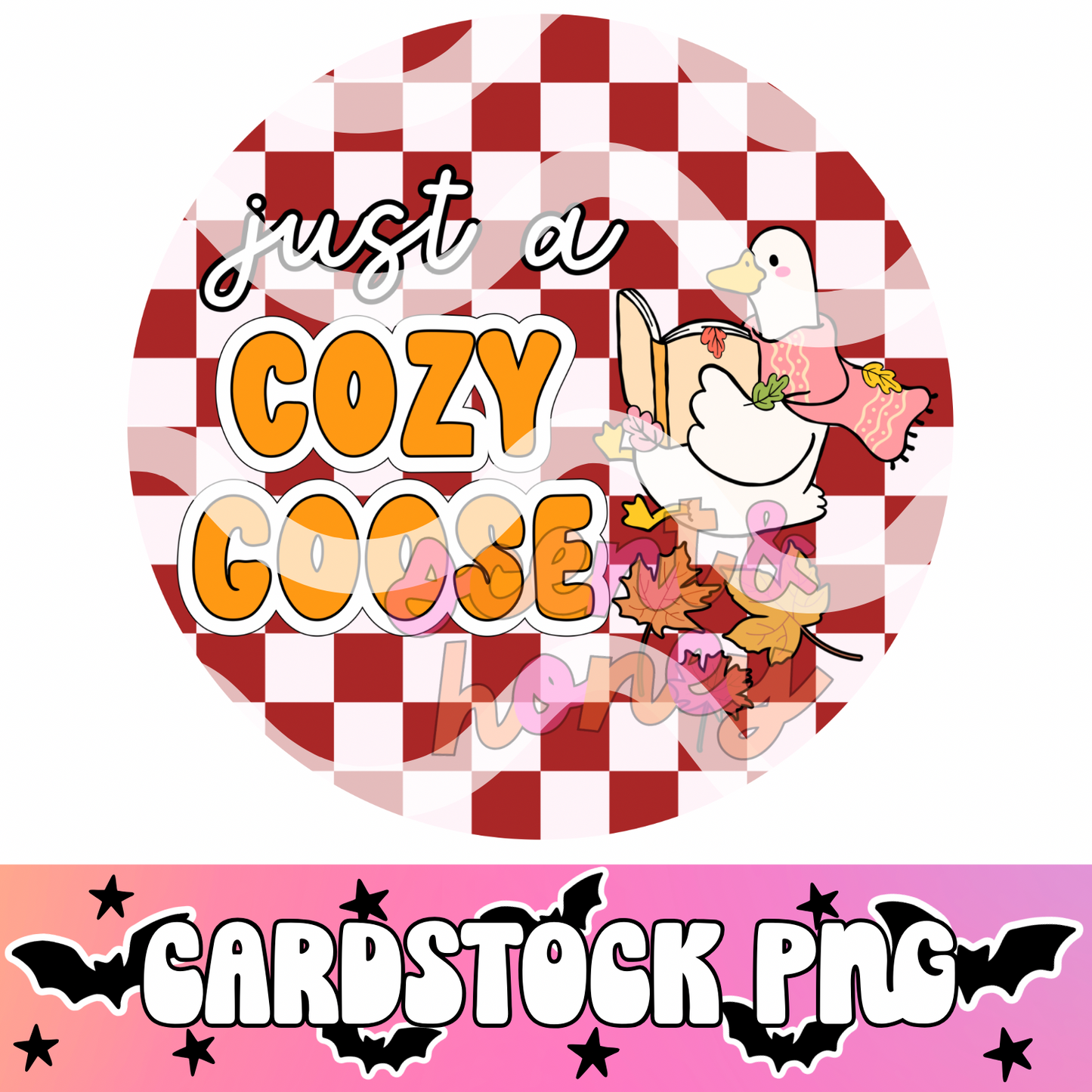 Cozy Goose Cardstock PNG