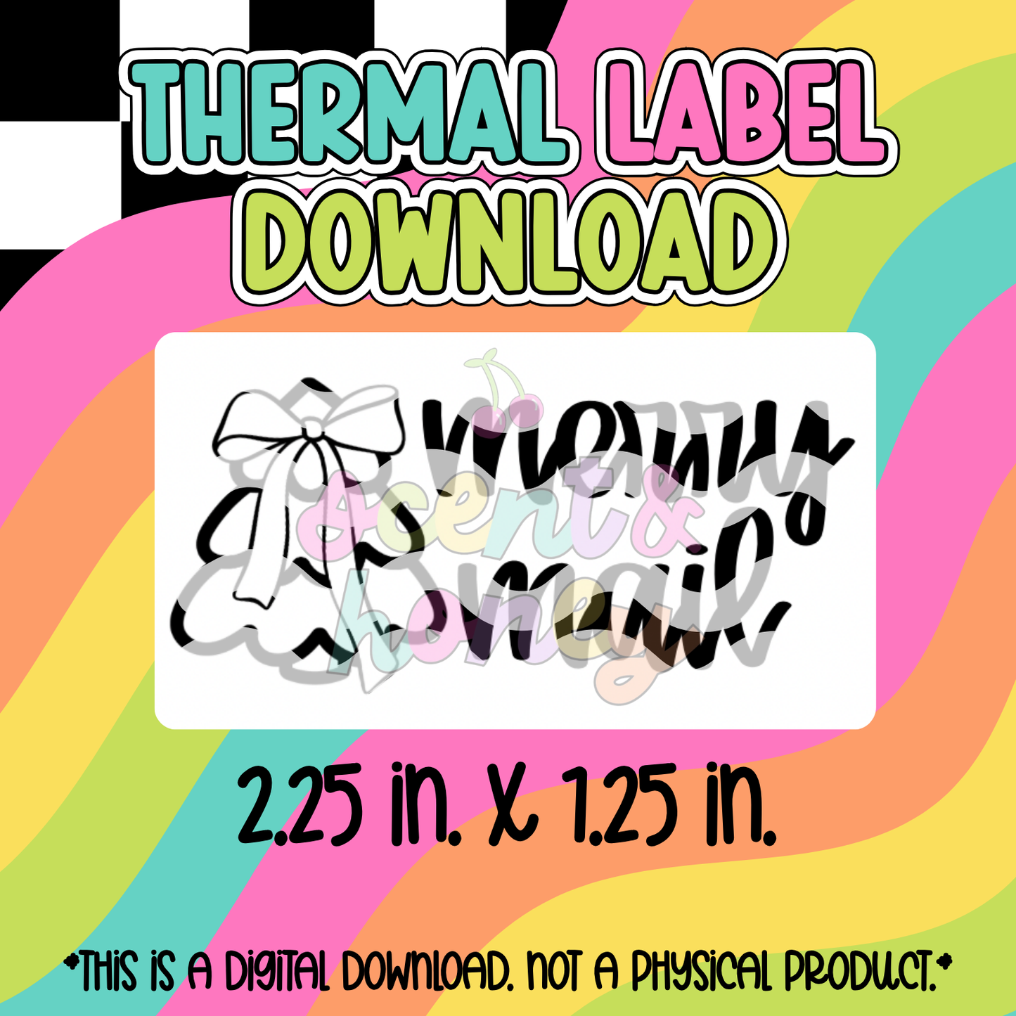 Merry Mail Thermal Label
