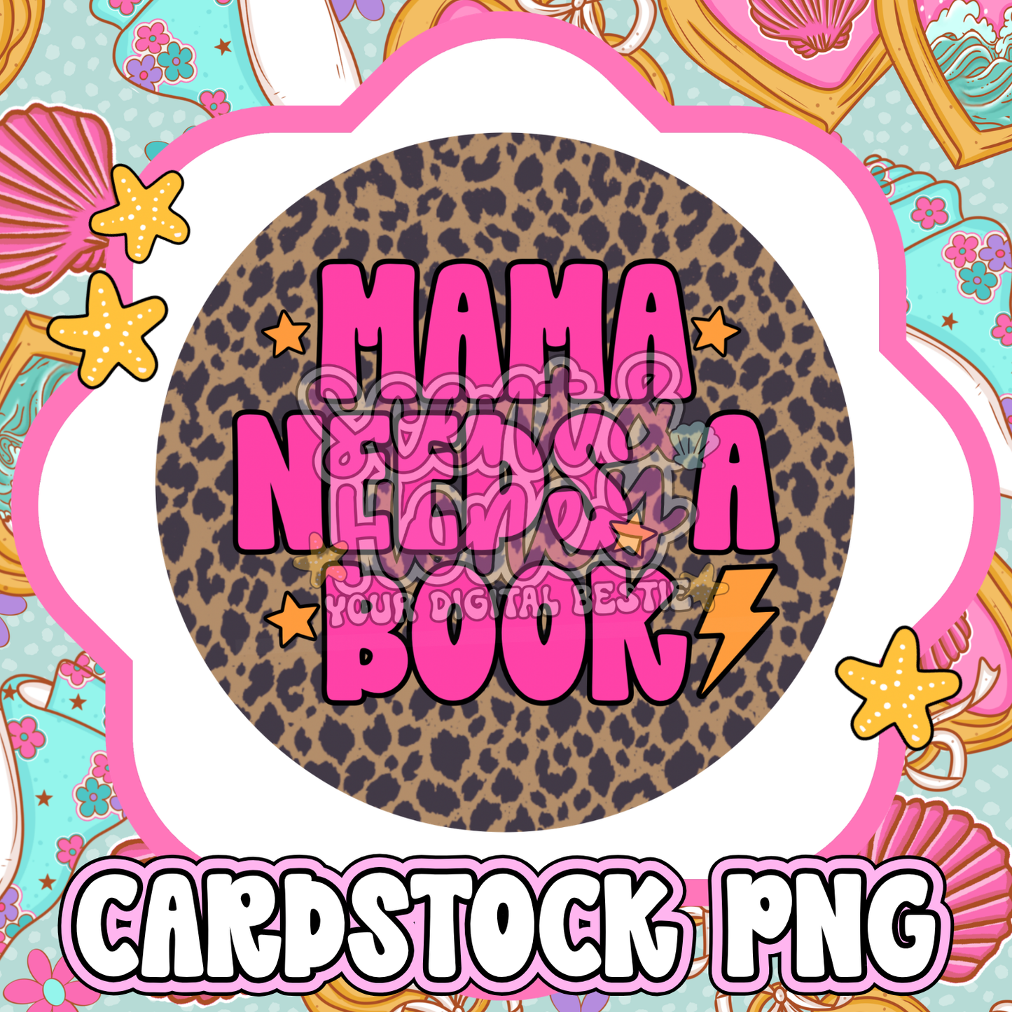 Mama Needs A Book PNG