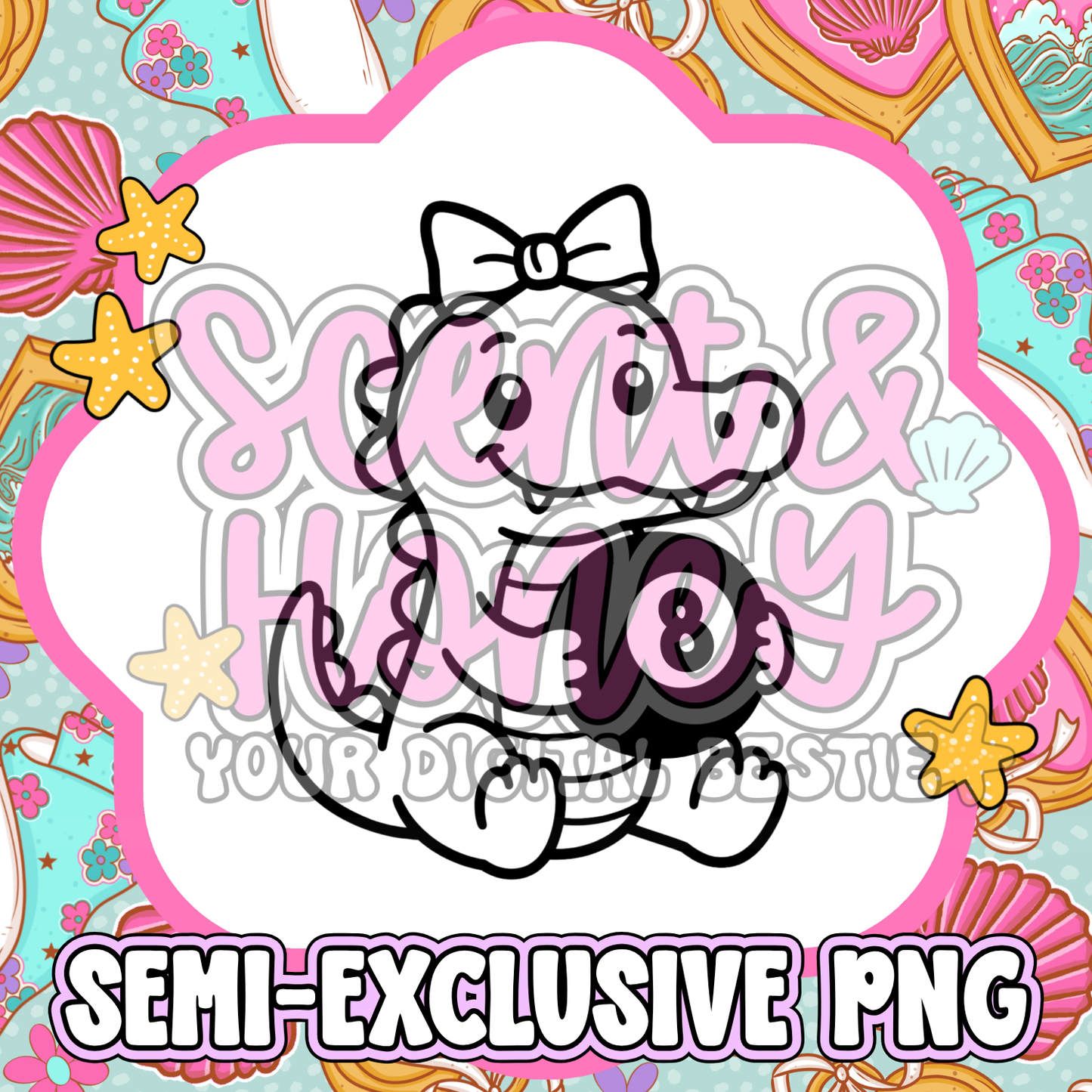 **SEMI-EXCLUSIVE** Alligator with 8 Ball PNG