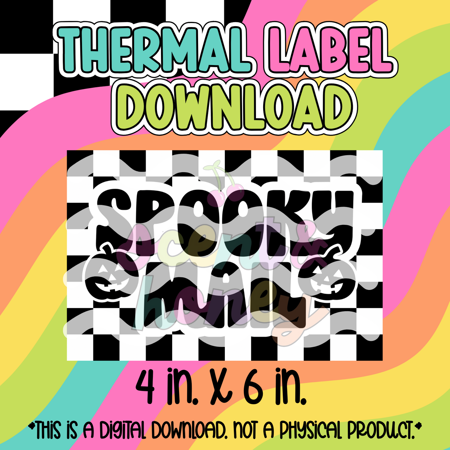Spooky Mail Thermal Label (4x6 in.)