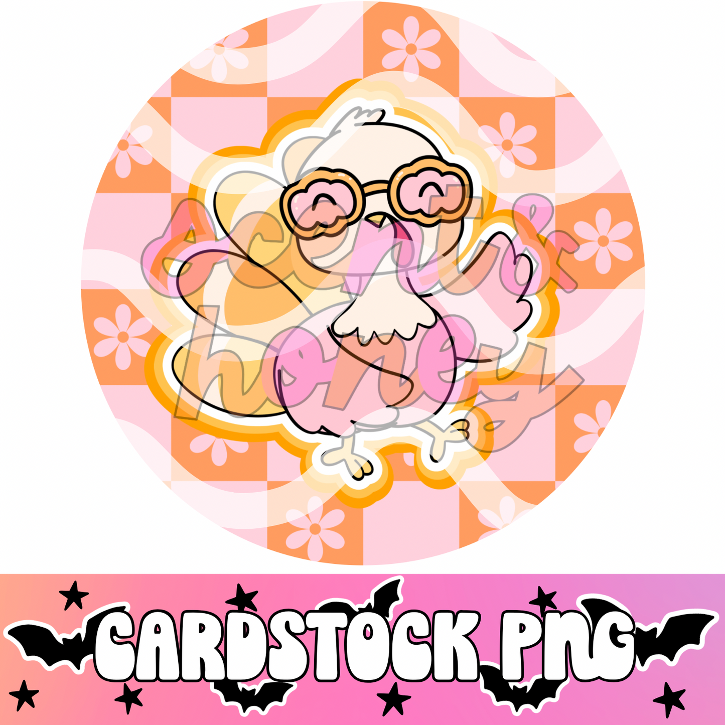 Groovy Turkey Cardstock PNG