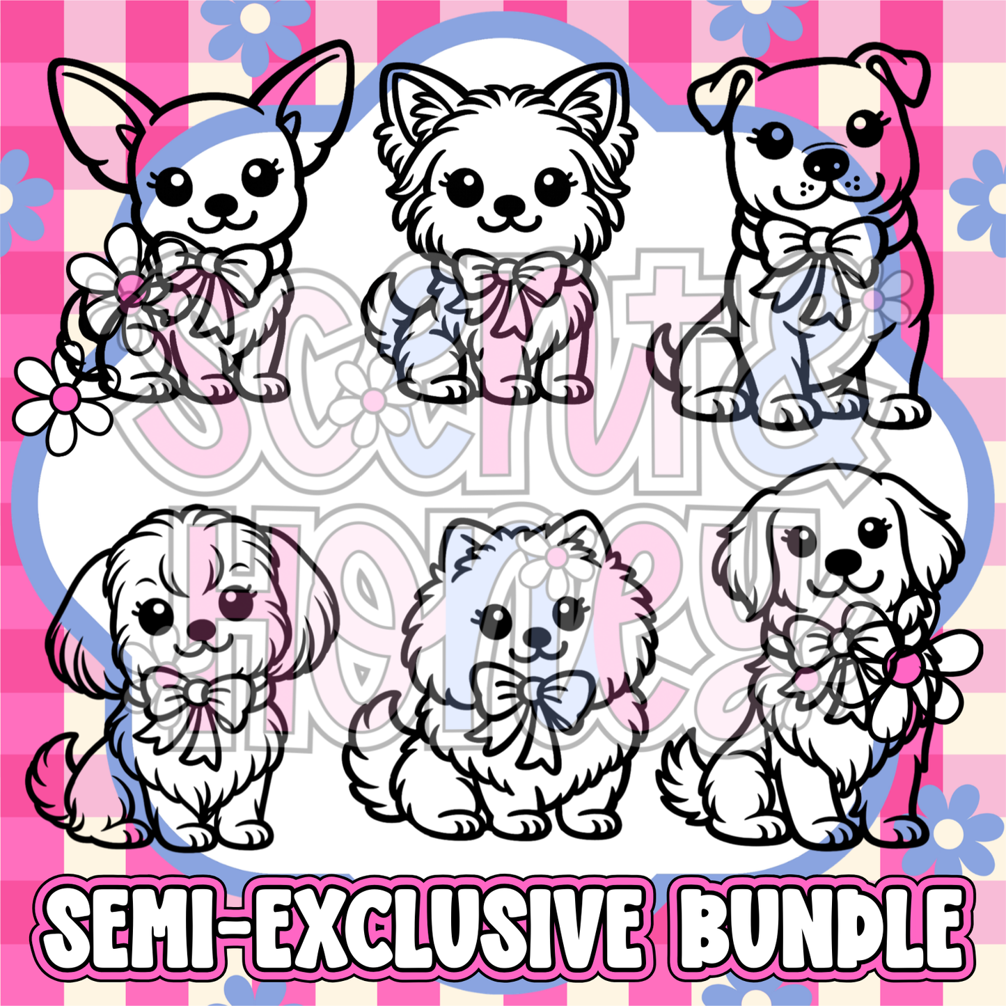 **SEMI-EXCLUSIVE BUNDLE** Doggy Bow Bundle (VERSION 2) PNG