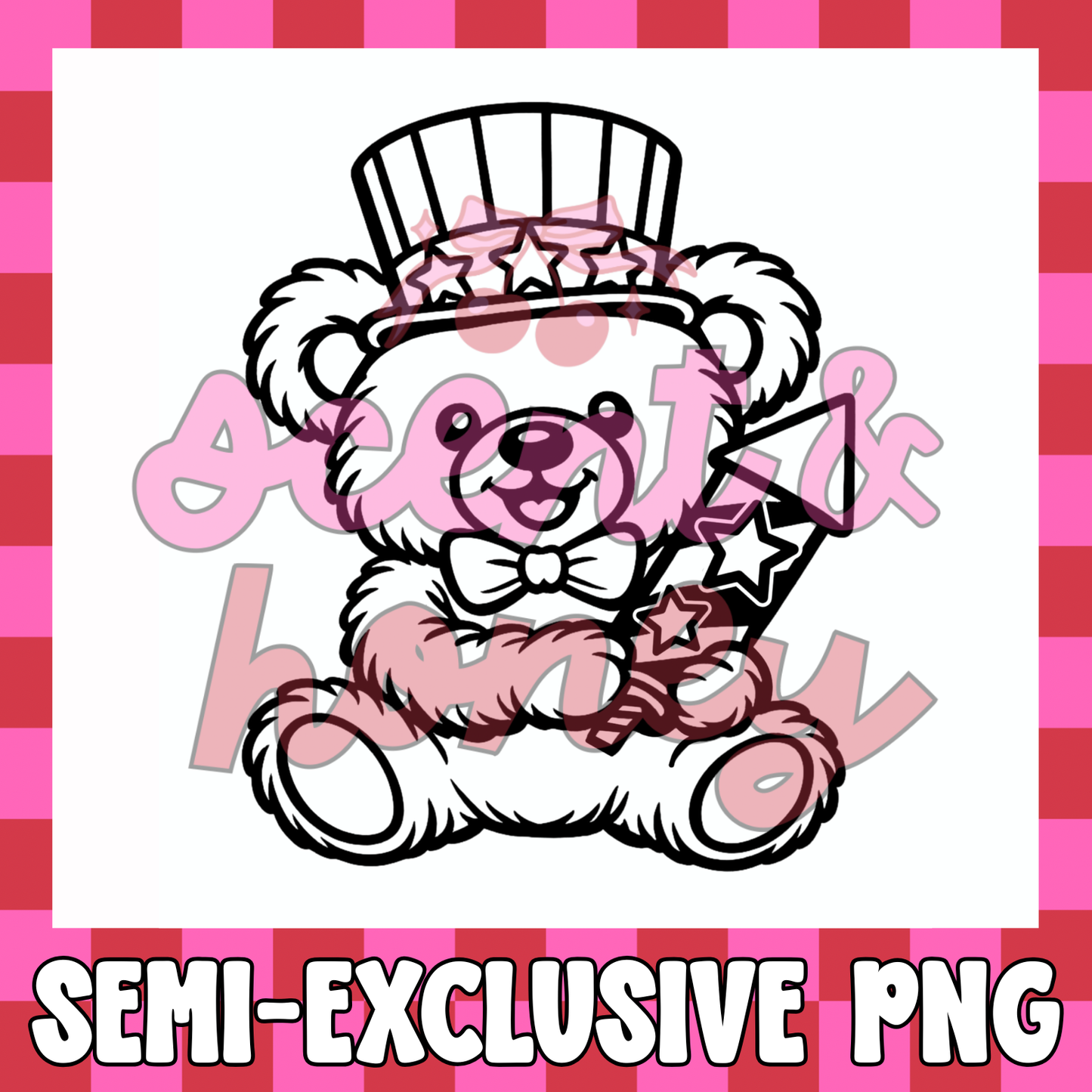 **SEMI-EXCLUSIVE** Firework Bear PNG