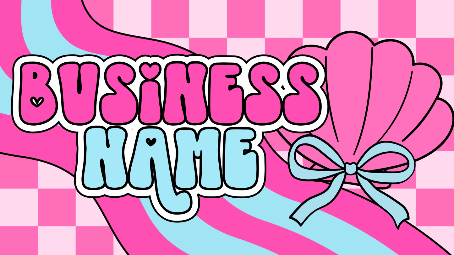 Pre-Made Facebook Banner - Shell with Bow