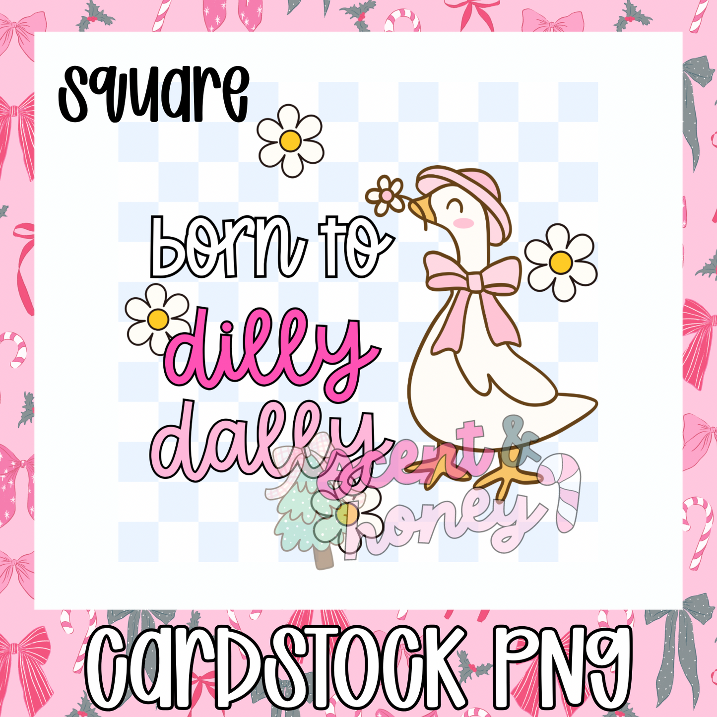 (SQUARE) Dilly Dally Cardstock PNG
