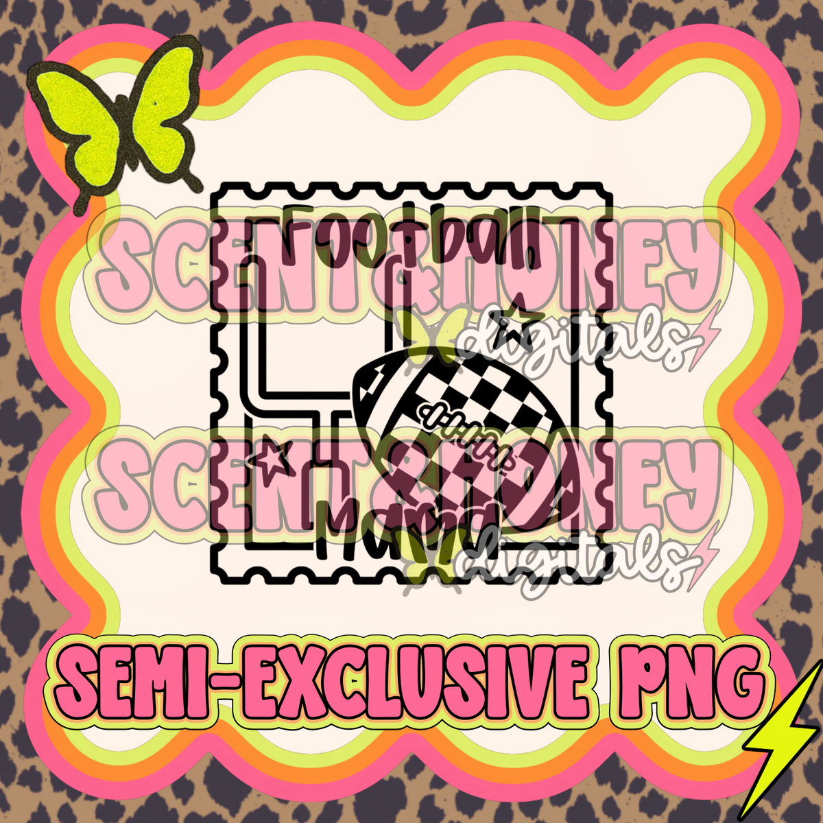 **SEMI-EXCLUSIVE** Football Mama Stamp PNG