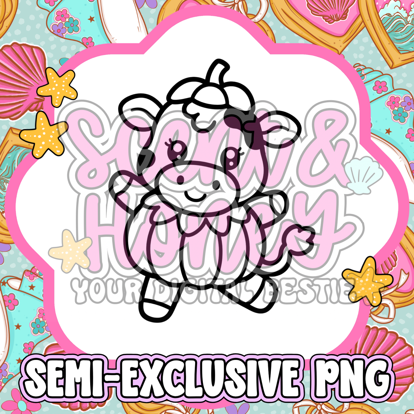 **SEMI-EXCLUSIVE** Pumpkin Cow PNG