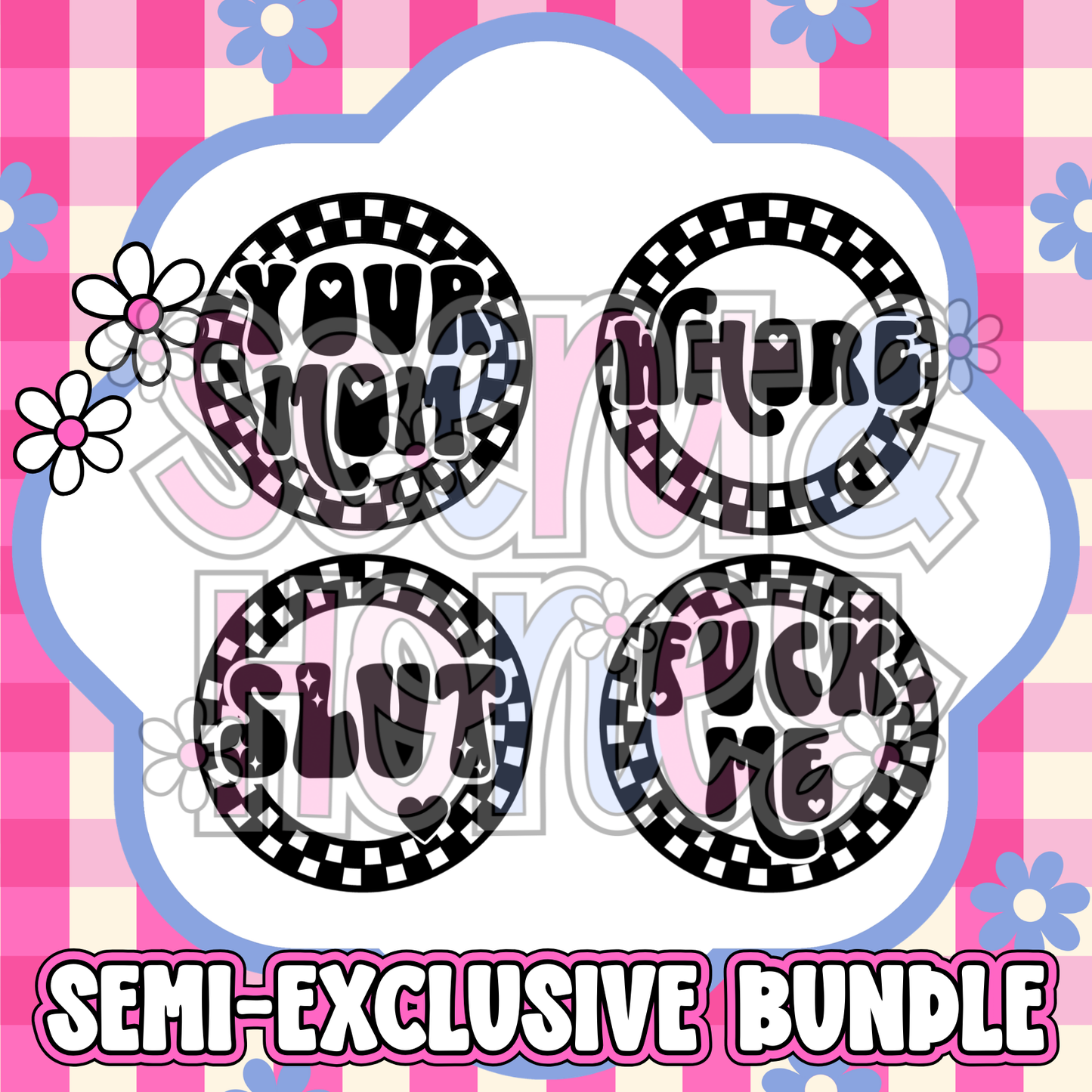 **SEMI-EXCLUSIVE BUNDLE** Checkered Rounds Bundle (version 2) PNG