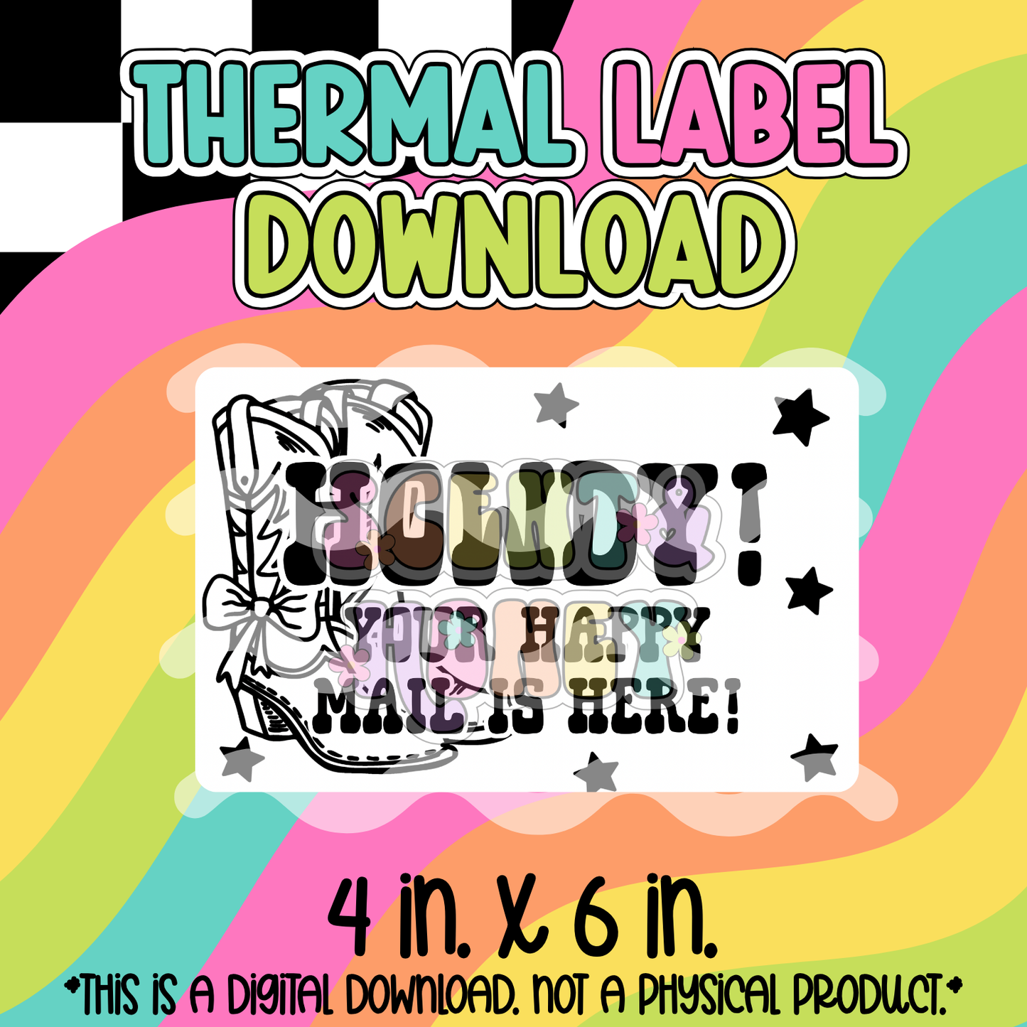 Howdy! (4x6) Thermal Label