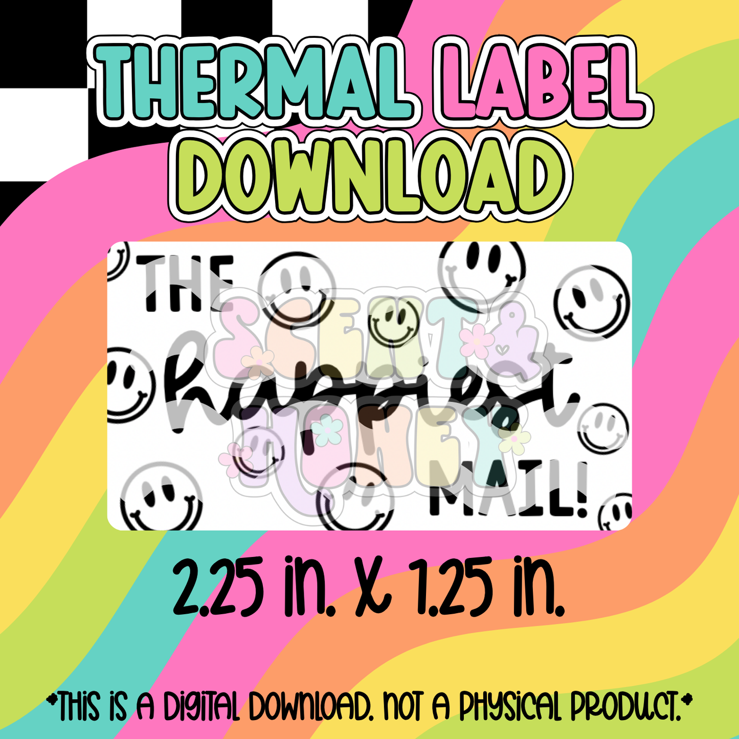 Happiest Mail Thermal Label