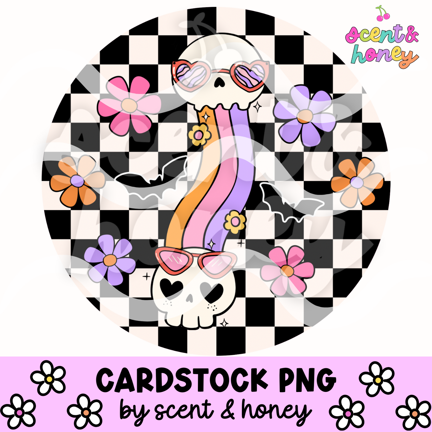 Groovy Skellies Cardstock PNG