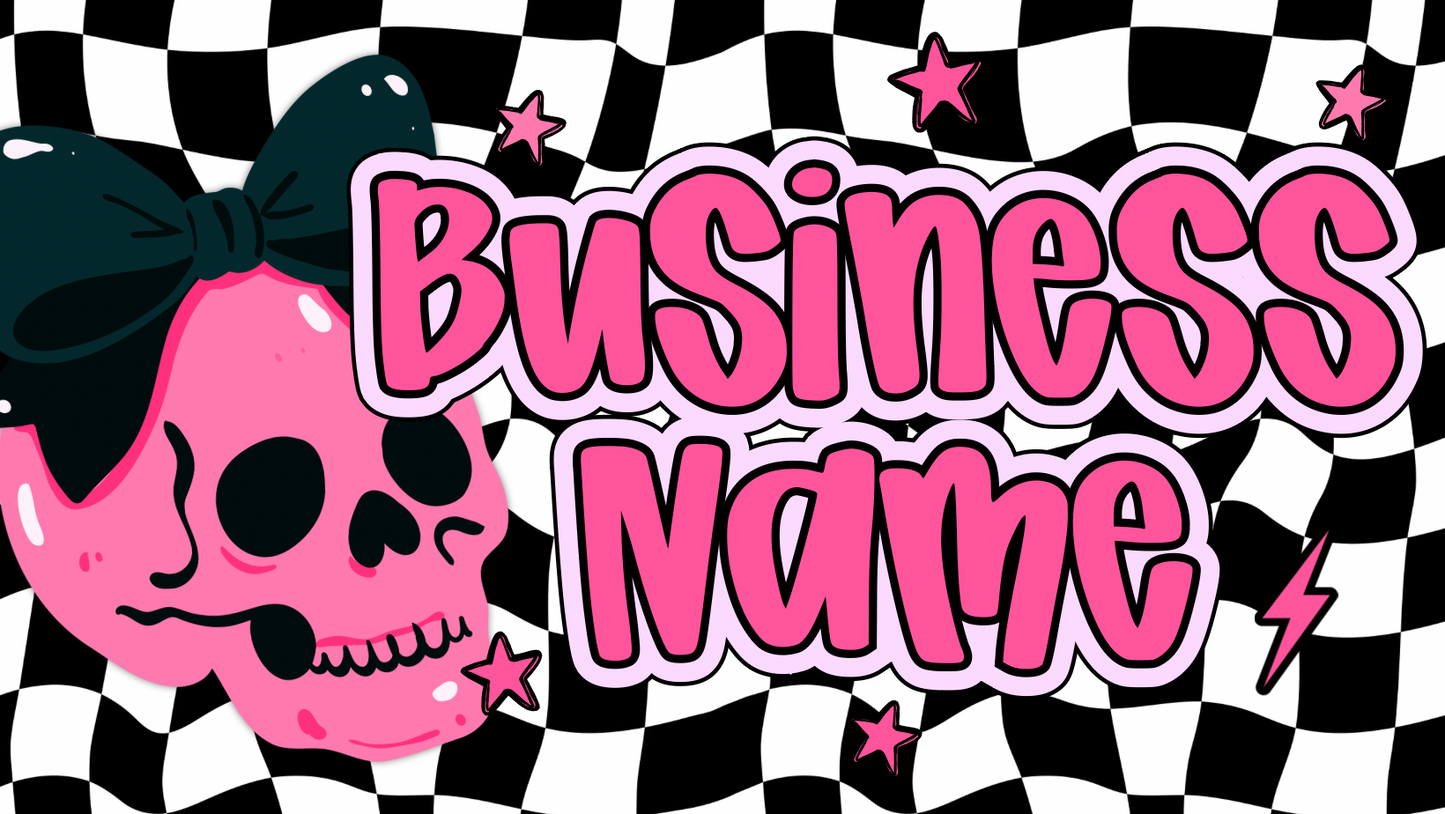 Pre-Made Facebook Banner - Skull