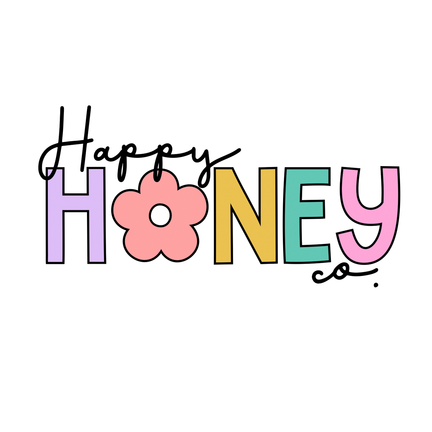 Pre-Made Logo + Watermark (Happy Honey Version)