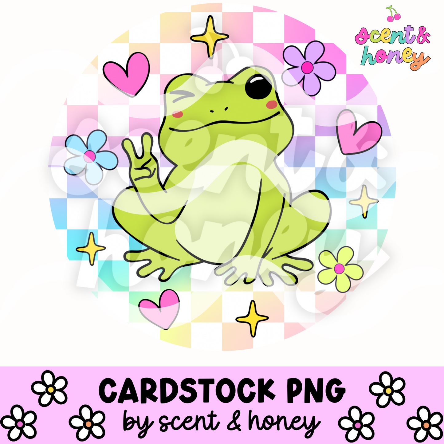 Groovy Froggy Cardstock PNG