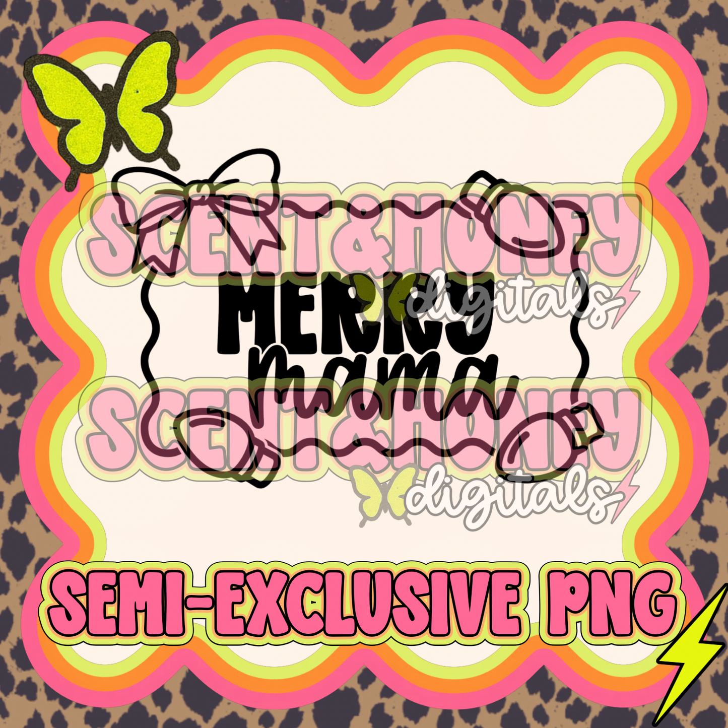 **SEMI-EXCLUSIVE** Merry Mama Frame PNG