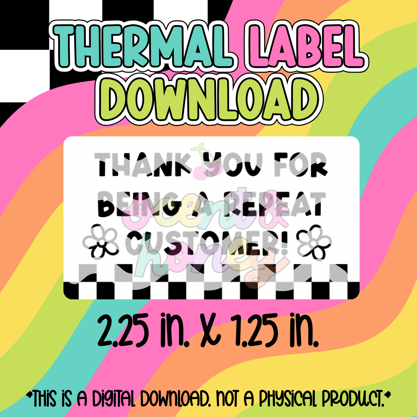 Repeat Customer Thermal Label