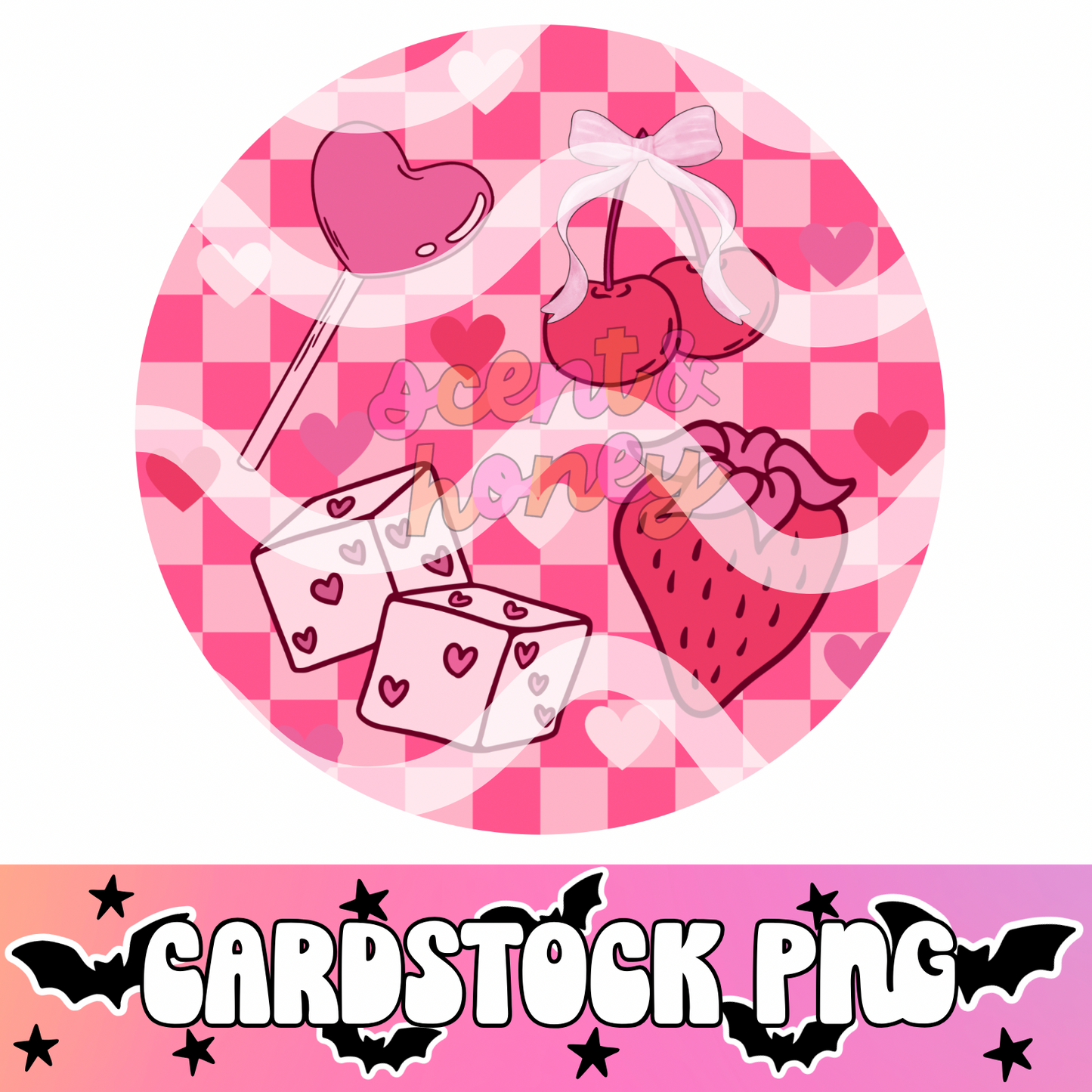 Valentine Collage Cardstock PNG