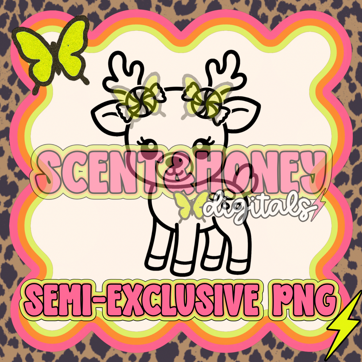 **SEMI-EXCLUSIVE** Peppermint Reindeer PNG