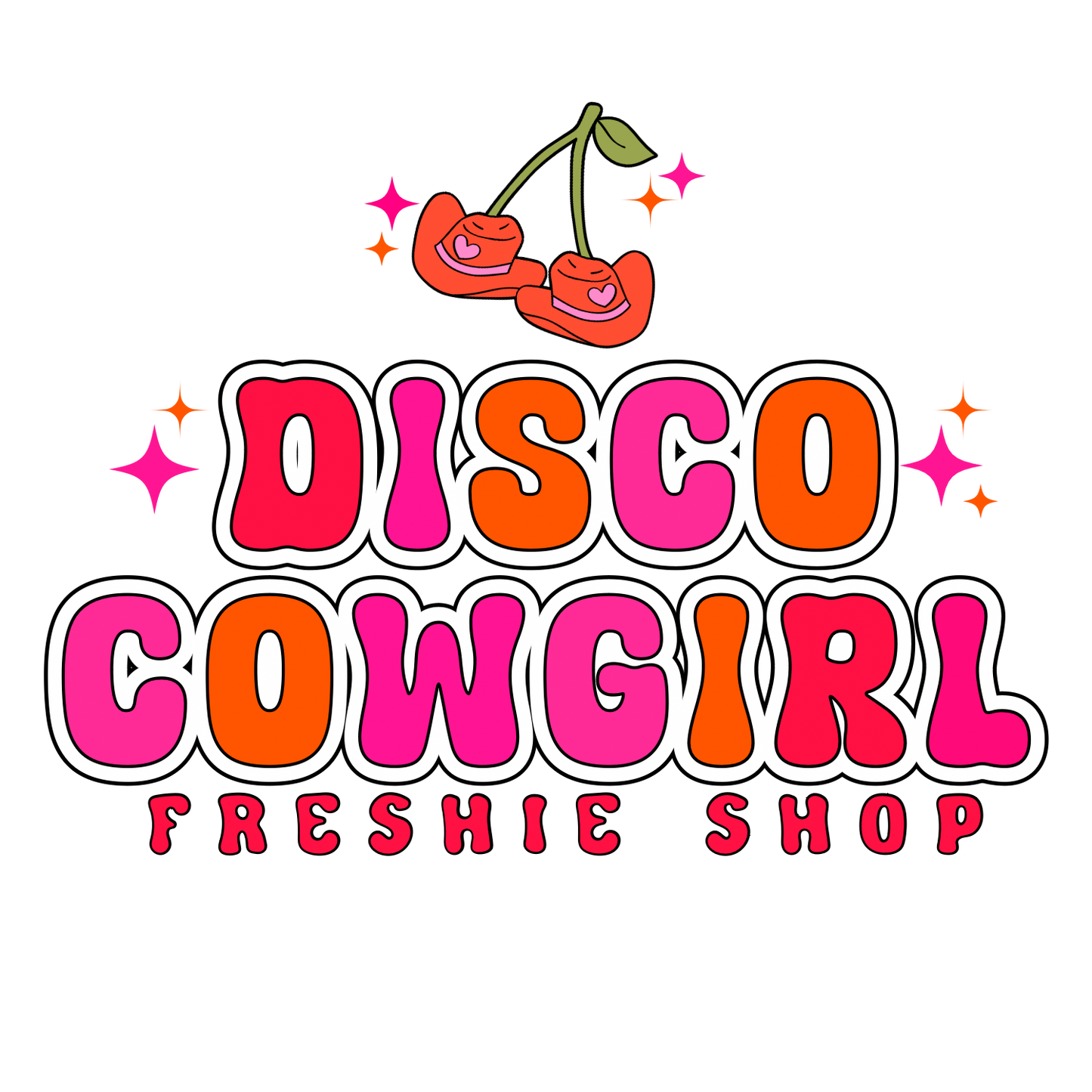 Pre-Made Logo + Watermark (Disco Cowgirl Version)
