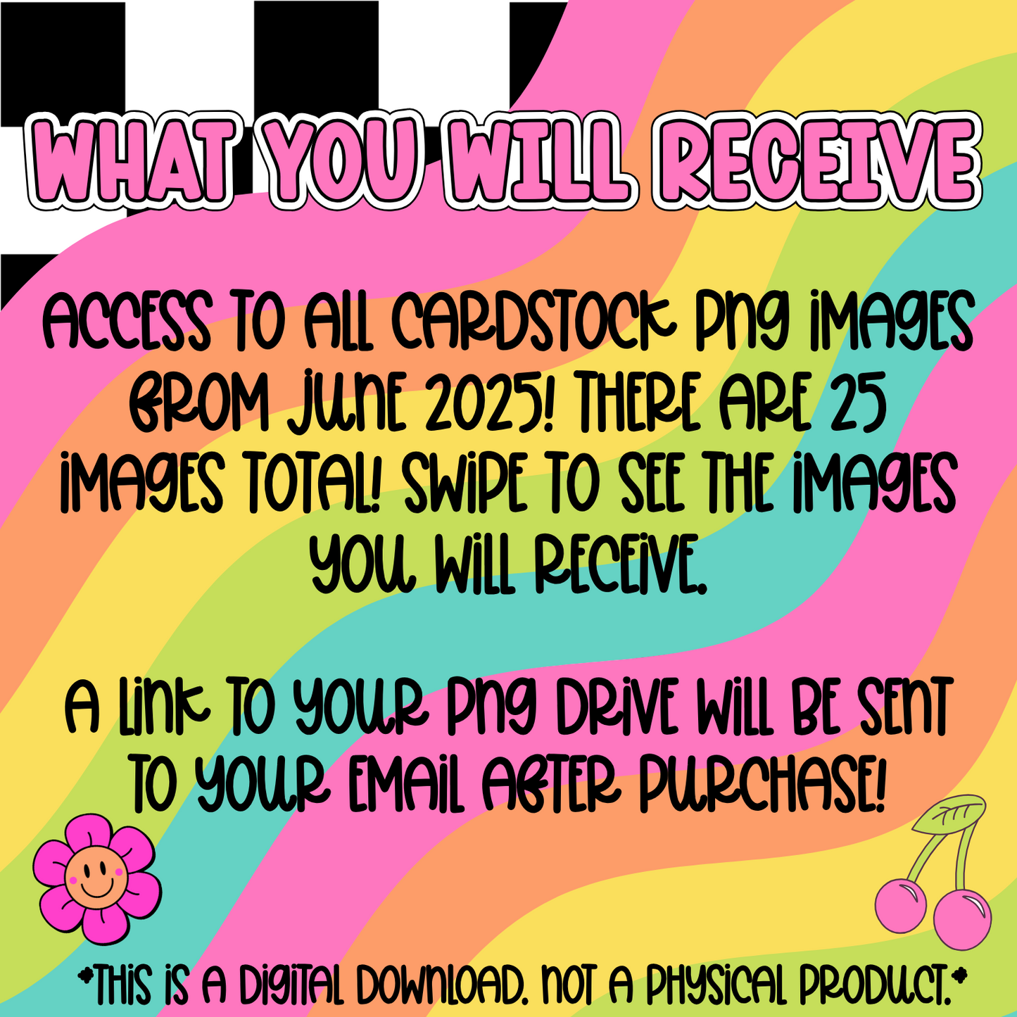 June 2025 Cardstock PNG Drive
