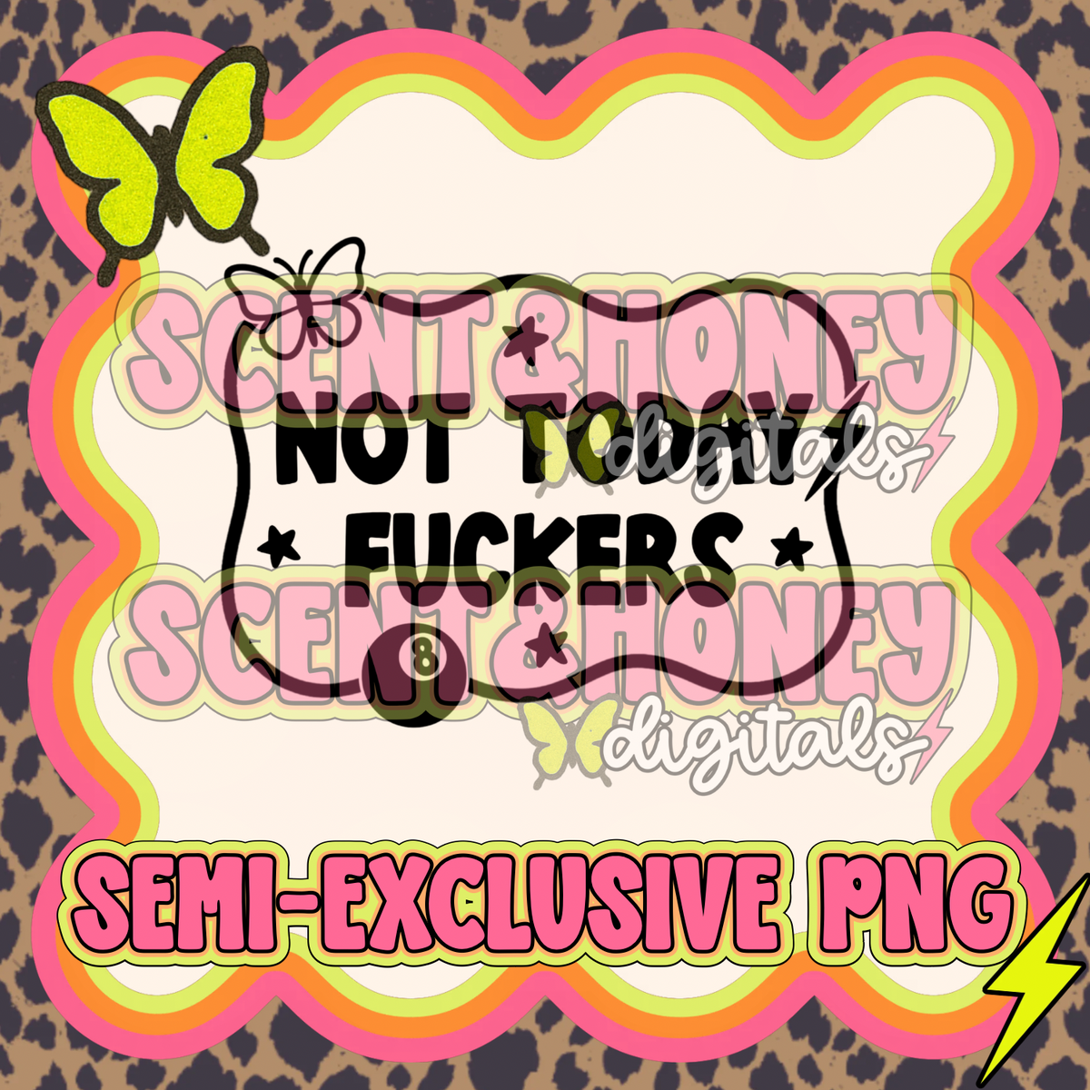 **SEMI-EXCLUSIVE** Not Today Frame PNG
