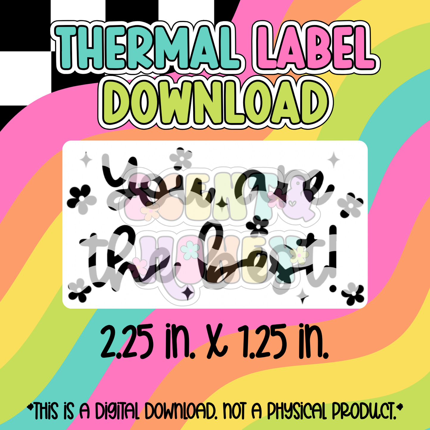 You Are The Best Thermal Label