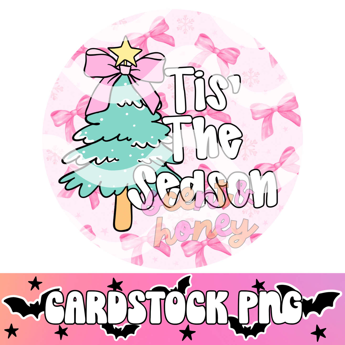 Tis’ The Season Cardstock PNG
