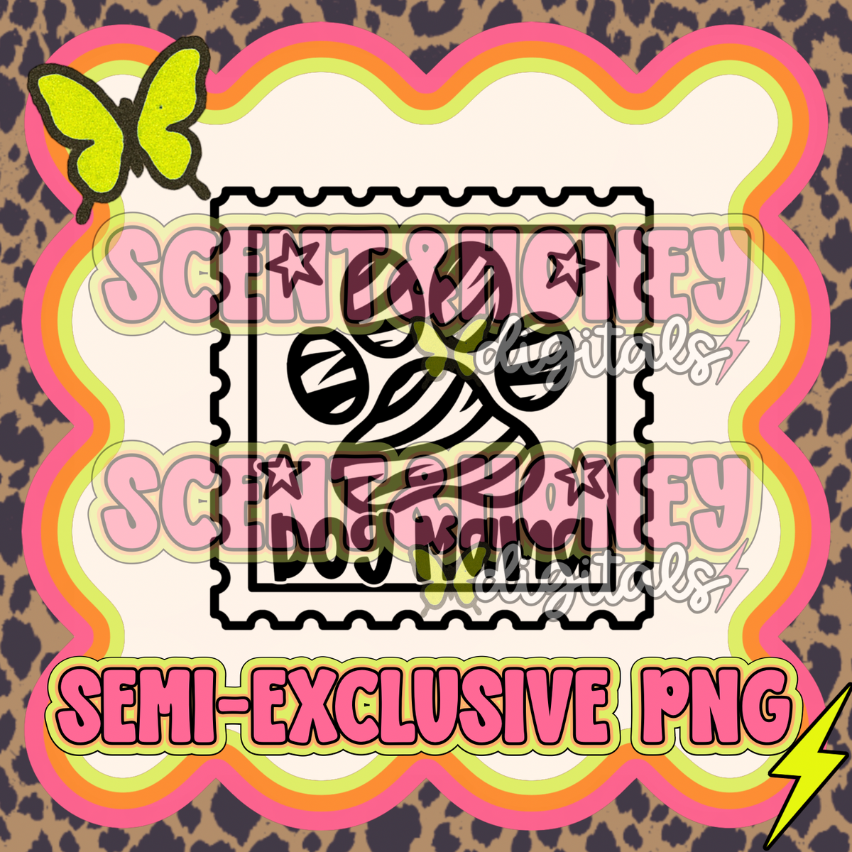 **SEMI-EXCLUSIVE** Dog Mama Stamp PNG