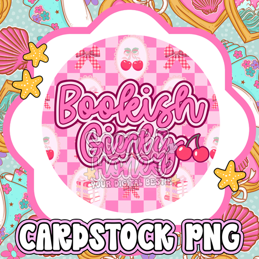 Bookish Girly Cardstock PNG