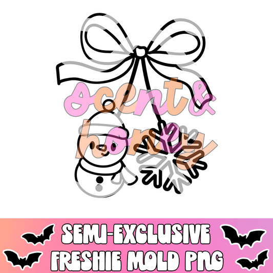 **SEMI-EXCLUSIVE** Snowman and Snowflake Cherries PNG Download