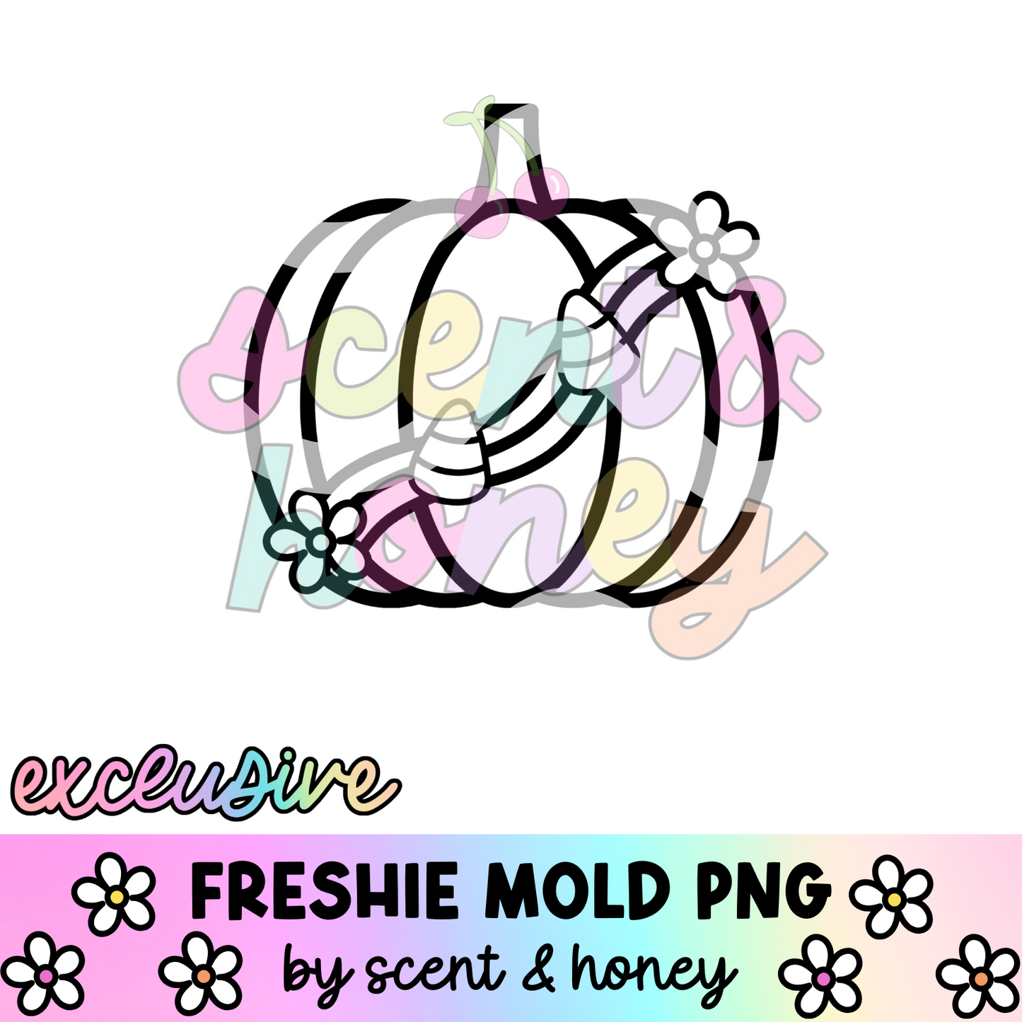 **SEMI-EXCLUSIVE** Groovy Candy Corn Pumpkin PNG Download