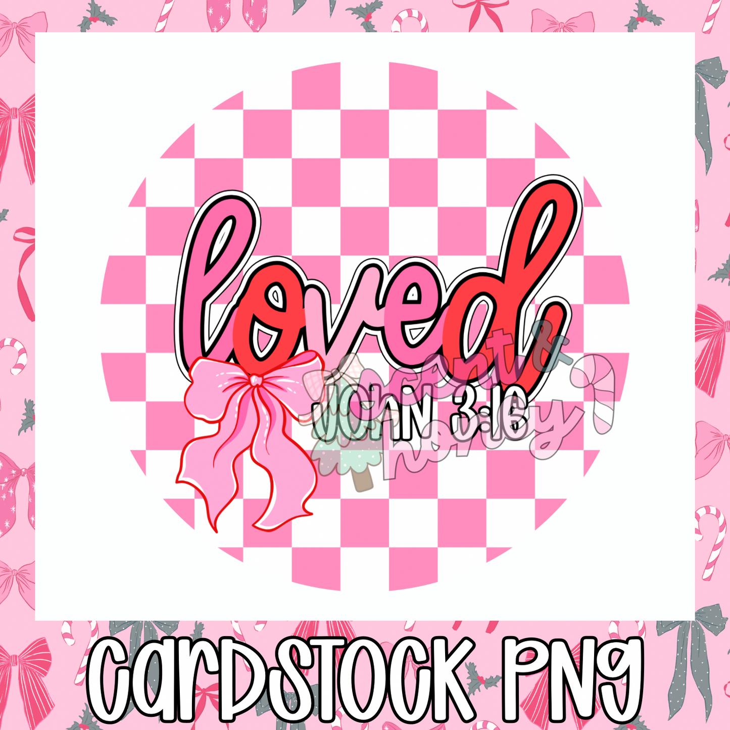 Loved Cardstock PNG