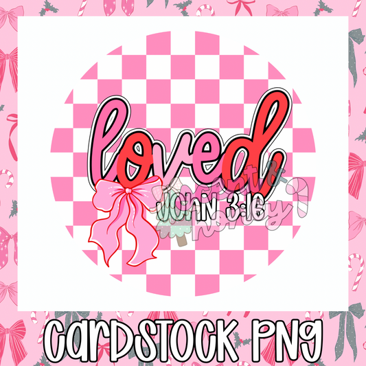 Loved Cardstock PNG