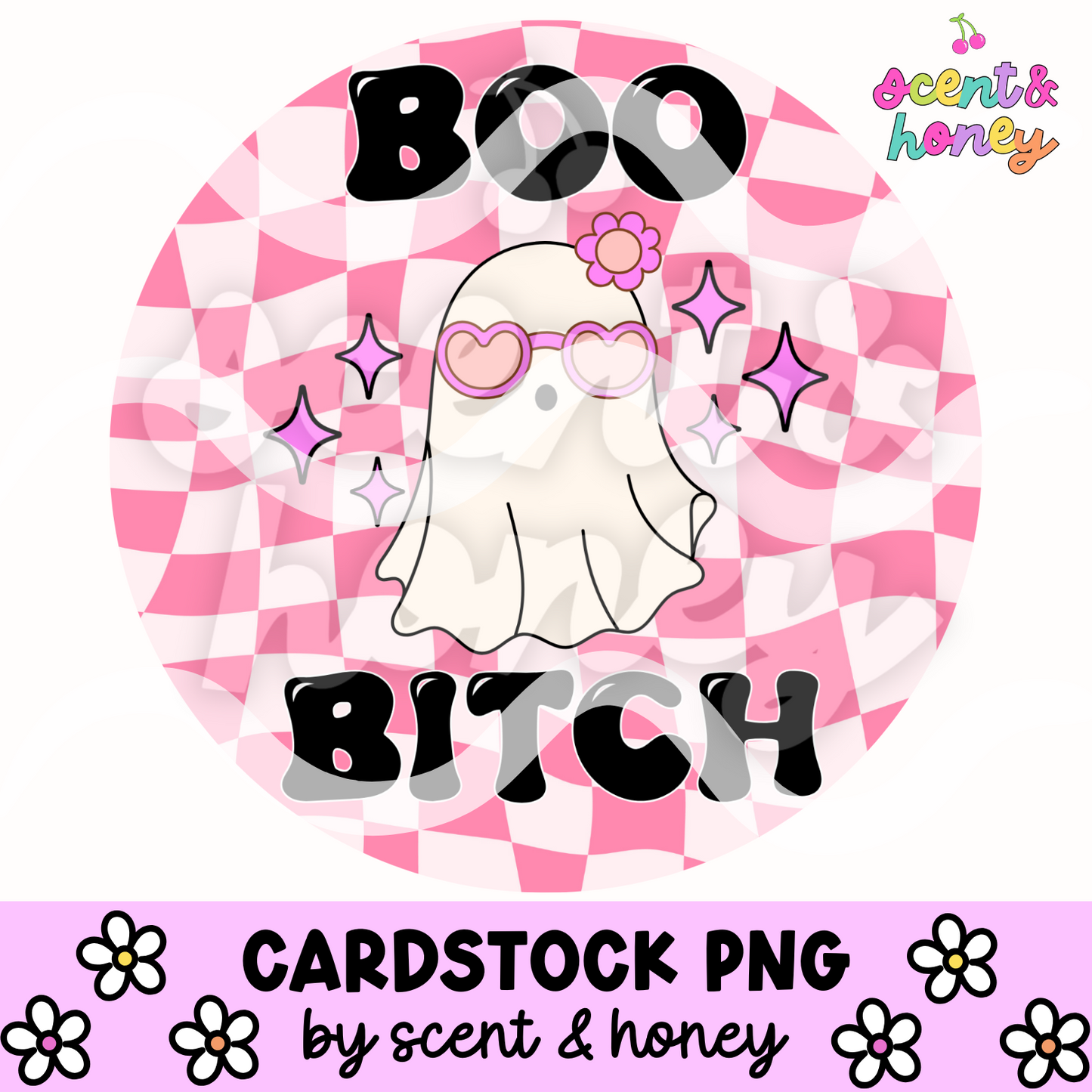 Boo Bitch! Cardstock PNG