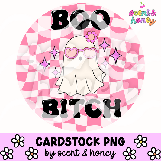 Boo Bitch! Cardstock PNG