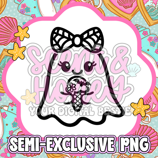 **SEMI-EXCLUSIVE** Summerween Ghost PNG