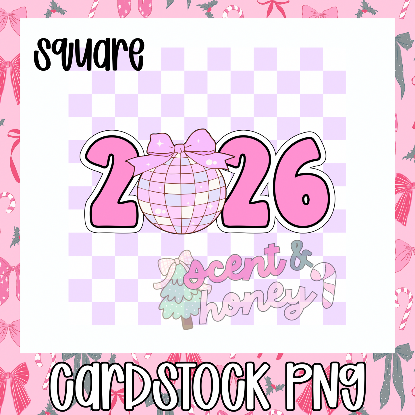 Disco 2026 (square) Cardstock PNG